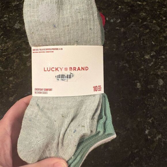 Lucky Brand Accessories - Lucky Brand Women's 10-Pack No Show Socks Multicolor Solid